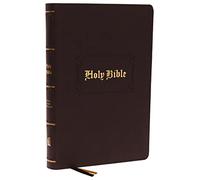 KJV Holy Bible: Large Print with 53,000 Center-Column Cross References, Brown Leathersoft, Red Letter, Comfort Print: King James Version: Holy Bible, King James Version