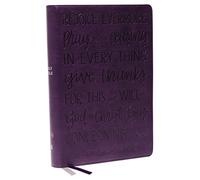 KJV Holy Bible: Large Print with 53,000 Cross References, Purple Leathersoft, Red Letter, Comfort Print (Thumb Indexed): King James Version (Verse Art Cover Collection): Holy Bible, King James Version