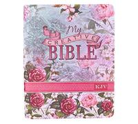 KJV Holy Bible, My Creative Bible, Faux Leather Flexcover - Ribbon Marker, King James Version, Pink Floral