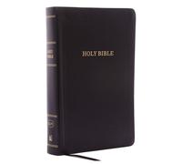 KJV Holy Bible: Personal Size Giant Print with 43,000 Cross References, Black Bonded Leather, Red Letter, Comfort Print (Thumb Indexed): King James Version