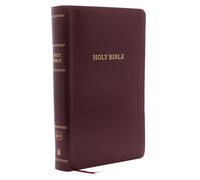 KJV Holy Bible: Personal Size Giant Print with 43,000 Cross References, Burgundy Leather-Look, Red Letter, Comfort Print: King James Version