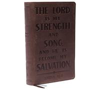 KJV Holy Bible: Personal Size with Cross References, Brown Genuine Leather, Red Letter, Comfort Print (Thumb Indexed): King James Version (Verse Art Cover Collection): Holy Bible, King James Version