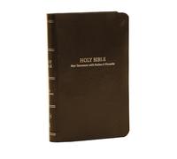 KJV Holy Bible: Pocket New Testament with Psalms and Proverbs, Brown Leatherflex, Red Letter, Comfort Print: King James Version