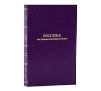 KJV Holy Bible: Pocket New Testament with Psalms and Proverbs, Purple Softcover, Red Letter, Comfort Print: King James Version