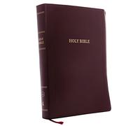 KJV Holy Bible: Super Giant Print with 43,000 Cross References, Burgundy Leather-look, Red Letter, Comfort Print: King James Version