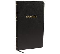 KJV Holy Bible: Thinline with Cross References, Black Bonded Leather, Red Letter, Comfort Print: King James Version