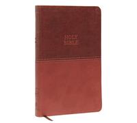 KJV Holy Bible: Value Thinline, Brown Leathersoft, Red Letter, Comfort Print: King James Version: Holy Bible, King James Version