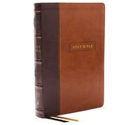 KJV Holy Bible with 73,000 Center-Column Cross References, Brown Leathersoft, Red Letter, Comfort Print (Thumb Indexed): King James Version