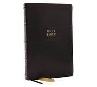 KJV Holy Bible with Apocrypha and 73,000 Center-Column Cross References, Black Leathersoft, Red Letter, Comfort Print (Thumb Indexed): King James Version