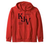 KJV King James Bible 1611 Christian Zip Hoodie