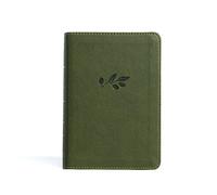 KJV Large Print Compact Reference Bible, Olive Leathert - Leather / Fine Binding