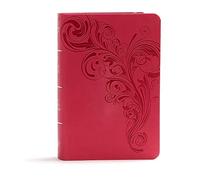 KJV Large Print Compact Reference Bible, Pink Leathertouch: King James Version, Pink LeatherTouch, Reference Bible