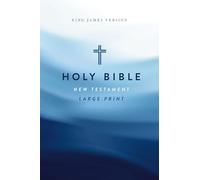KJV Large Print Outreach New Testament Bible, Cross Softcover, Comfort Print