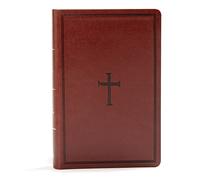 KJV Large Print Personal Size Reference Bible, Brown Leathertouch