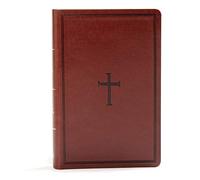 KJV Large Print Personal Size Reference Bible, Brown Leathertouch Indexed: King James Version, Large Print, Personal Size, Reference, Brown Leathertouch, Cross Design, The Old and New Testaments