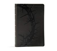 KJV Large Print Personal Size Reference Bible, Charcoal Leathertouch