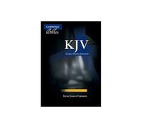 KJV Large Print Text Bible Black French Morocco Leather KJ653T