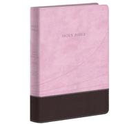 Kjv Large Print Thinline Reference Bible - Chocolate Pink: King James Version Chocolate / Pink Flexisoft Imitation Leather Thinline Reference Bible