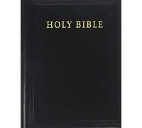 KJV Lectern Bible with Apocrypha, Black Goatskin Leather over Boards, KJ986:XAB: Pica Antique Reference Edition Goatskin Leather over Boards Black Art Gilt Edges
