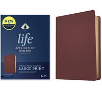 KJV Life Application Study Bible, Third Edition, Large Print: King James Version, Burgundy, Genuine Leather, Life Application Study, Red Letter, With Ribbon Marker