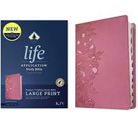 KJV Life Application Study Bible, Third Edition, Large Print (Red Letter, Leatherlike, Peony Pink, Indexed): KJV Life Application Study Bible, Peony Pink, Leatherlike, Red Letter