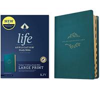 KJV Life Application Study Bible, Third Edition, Large Print (Red Letter, Leatherlike, Teal Blue, Indexed): King James Version, Life Application Study Bible, Teal Blue, Leatherlike, Red Letter
