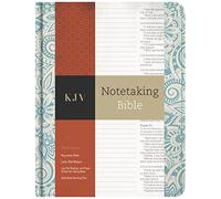 KJV Notetaking Bible, Blue Floral