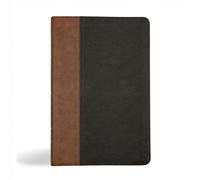 KJV Personal Size Giant Print Bible, Black/Brown Leathertouch: King James Version, Black/Brown, Leathertouch, Personal Size, Giant Print
