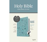 KJV Personal Size Giant Print Bible, Filament Enabled Edition (Red Letter, Leatherlike, Floral Leaf Teal, Indexed): KJV, Personal Size Giant Print, ... Red Letter, Leatherlike, Floral Leaf Teal