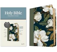 KJV Personal Size Giant Print Bible, Filament-Enabled: King James Version, Magnolia Sage Green, Leatherlike, Filament-enabled Edition, Personal Size, Giant Print, Red Letter, With Ribbon Marker
