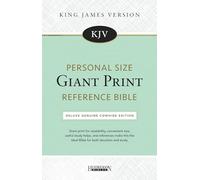 KJV Personal Size Giant Print Reference Bible Black: Deluxe Genuine Cowhide Edition