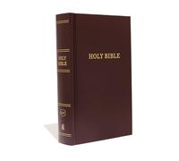 KJV, Pew Bible, Large Print, Hardcover, Burgundy, Red Letter, Comfort Print