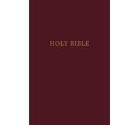 KJV, Pew Bible, Large Print, Hardcover, Burgundy, Red Letter, Comfort Print