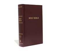 KJV, Pew Bible, Large Print, Hardcover, Burgundy, Red Letter, Comfort Print