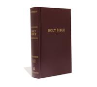 KJV, Pew Bible, Large Print, Hardcover, Burgundy, Red Letter, Comfort Print