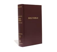 KJV, Pew Bible, Large Print, Hardcover, Burgundy, Red Letter, Comfort Print