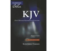 KJV Pitt Minion Reference Bible, Black Goatskin Leather, Red-letter Text, KJ446:XR