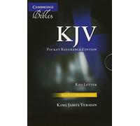 KJV Pocket Reference Bible, Black French Morocco Leather with Zip Fastener, Red-letter Text, KJ243:XRZ Black French Morocco Leather, with Zip Fastener