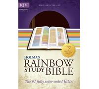 KJV Rainbow Study Bible, Brown/Chestnut Leathertouch