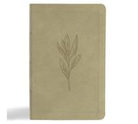 KJV Single-Column Personal Size Bible, Sage SuedeSoft LeatherTouch