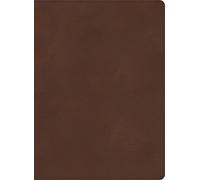KJV Single-Column Wide-Margin Bible, Brown Leathertouch