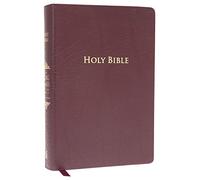KJV Study Bible, Large Print, Bonded Leather, Burgundy, Red Letter: Second Edition (Nelson KJV Signature)