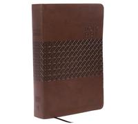 KJV Study Bible, Large Print, Leathersoft, Brown, Thumb Indexed, Red Letter: Second Edition (Nelson KJV Signature)