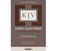 KJV Super Giant Print Bible: King James Version, Brown, Flexisoft