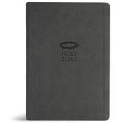 KJV Super Giant Print Reference Bible, Value Edition, Charcoal LeatherTouch