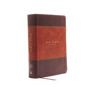 KJV, The King James Study Bible, Leathersoft, Brown, Thumb Indexed, Red Letter, Full-Color Edition: Holy Bible, King James Version