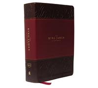 KJV, The King James Study Bible, Leathersoft, Burgundy, Thumb Indexed, Red Letter, Full-Color Edition: Holy Bible, King James Version