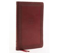 KJV, Thinline Bible, Leathersoft, Red, Thumb Indexed, Red Letter, Comfort Print: Holy Bible, King James Version