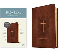 KJV Thinline Reference Bible, Filament Enabled Edition (Red Letter, Leatherlike, Reverent Cross Dark Brown): King James Version, Reverent Cross Dark ... Bible, Filament Enabled Edition, Red Letter