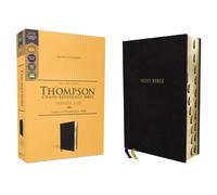 KJV, Thompson Chain-Reference Bible, Handy Size, European Bonded Leather, Black, Red Letter, Thumb Indexed, Comfort Print